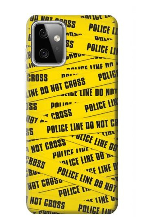 W2088 Police Line Do Not Cross Case Cover Custodia e Flip Case per Motorola Moto G Power (2023) 5G