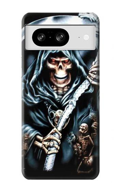 W0295 Grim Reaper Case Cover Custodia e Flip Case per Google Pixel 8