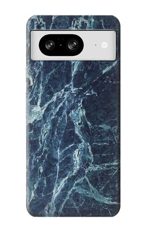 W2799 Light Blue Marble Stone Graphic Printed Case Cover Custodia e Flip Case per Google Pixel 8