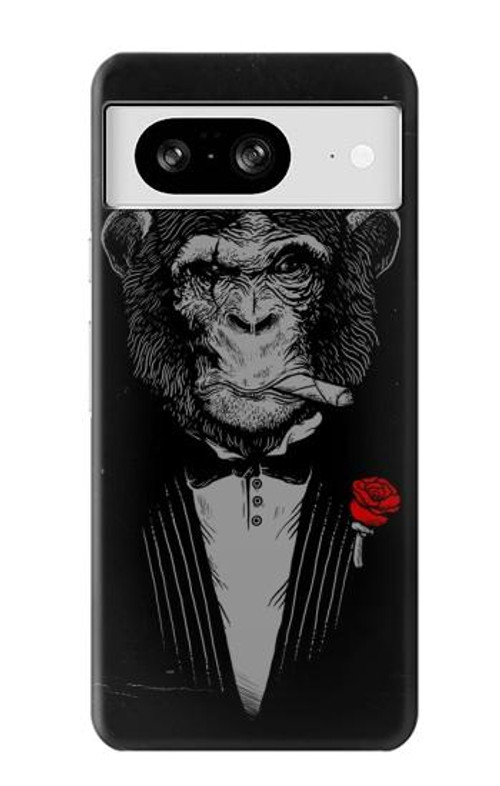 W3167 Funny Monkey God Father Case Cover Custodia e Flip Case per Google Pixel 8