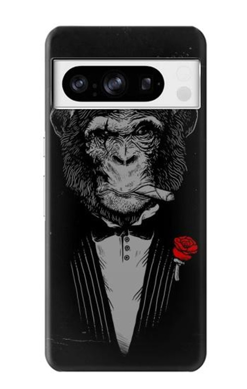 W3167 Funny Monkey God Father Case Cover Custodia e Flip Case per Google Pixel 8 pro