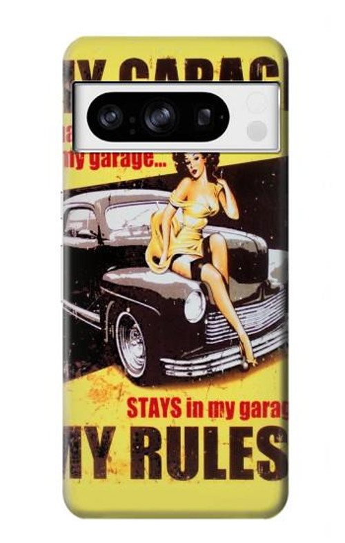 W3198 My Garage Pinup Girl Case Cover Custodia e Flip Case per Google Pixel 8 pro