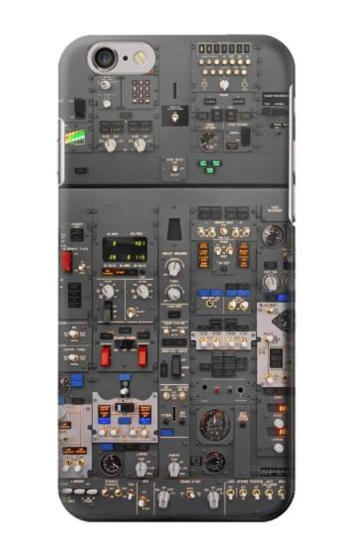 W3944 Overhead Panel Cockpit Case Cover Custodia e Flip Case per iPhone 6 Plus, iPhone 6s Plus