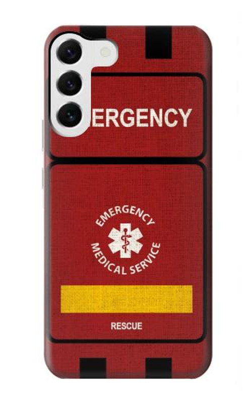 W3957 Emergency Medical Service Case Cover Custodia e Flip Case per Samsung Galaxy S23 Plus
