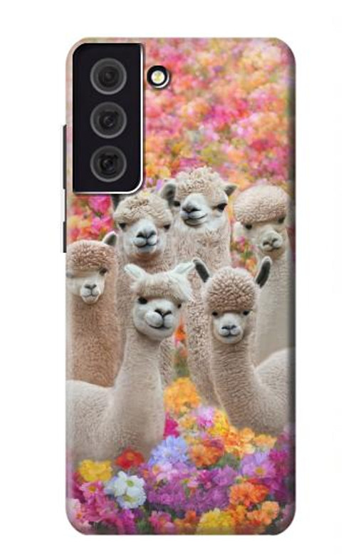 W3916 Alpaca Family Baby Alpaca Case Cover Custodia e Flip Case per Samsung Galaxy S21 FE 5G