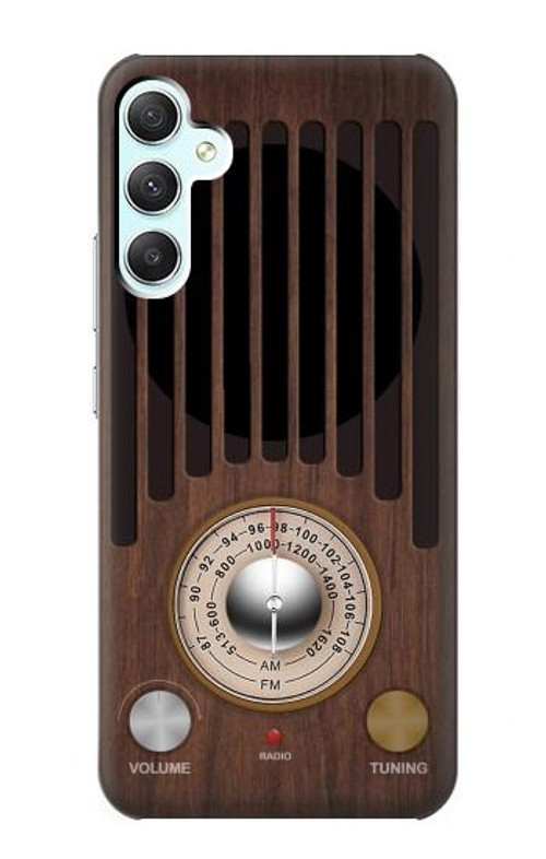 W3935 FM AM Radio Tuner Graphic Case Cover Custodia e Flip Case per Samsung Galaxy A34 5G