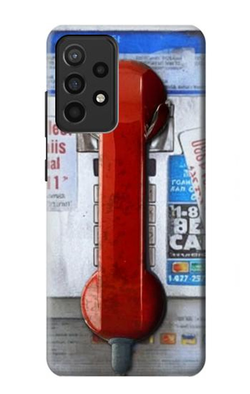 W3925 Collage Vintage Pay Phone Case Cover Custodia e Flip Case per Samsung Galaxy A52, Galaxy A52 5G