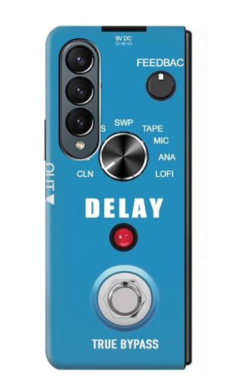 W3962 Guitar Analog Delay Graphic Case Cover Custodia e Flip Case per Samsung Galaxy Z Fold 4