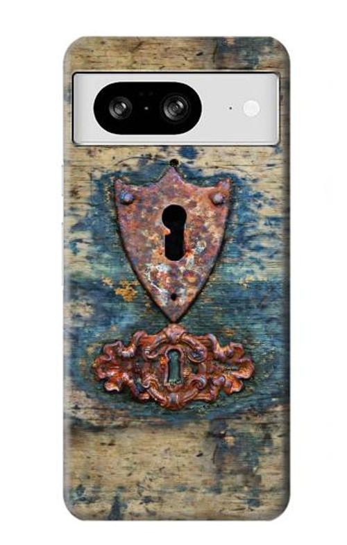W3955 Vintage Keyhole Weather Door Case Cover Custodia e Flip Case per Google Pixel 8