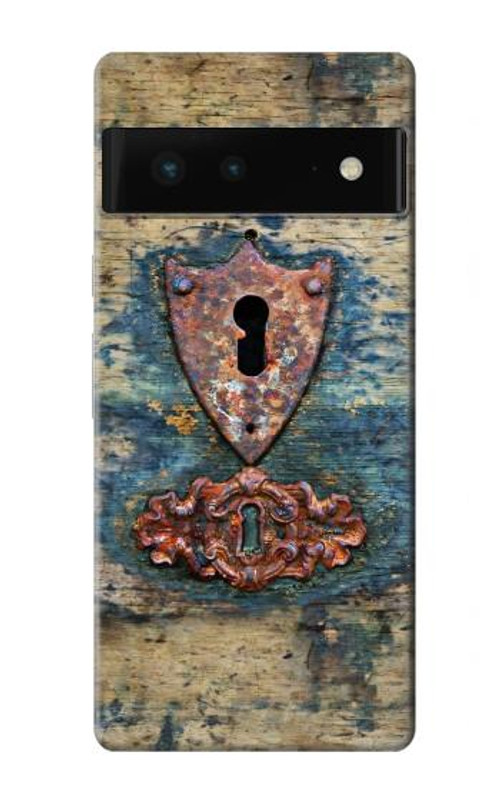 W3955 Vintage Keyhole Weather Door Case Cover Custodia e Flip Case per Google Pixel 6