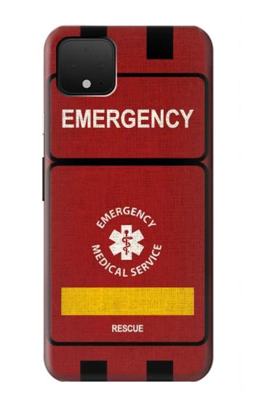 W3957 Emergency Medical Service Case Cover Custodia e Flip Case per Google Pixel 4