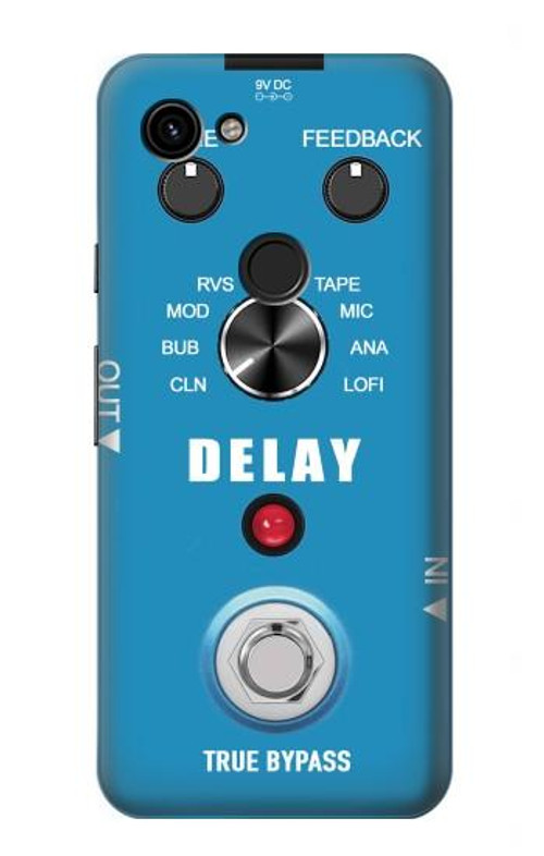 W3962 Guitar Analog Delay Graphic Case Cover Custodia e Flip Case per Google Pixel 3a