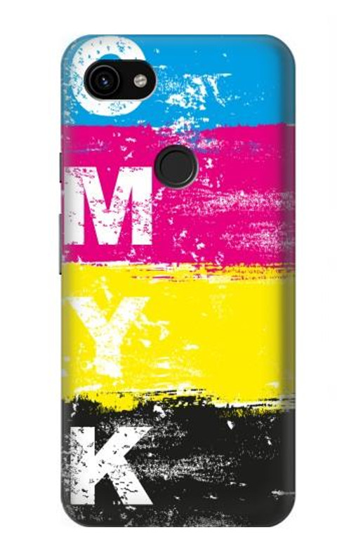 W3930 Cyan Magenta Yellow Key Case Cover Custodia e Flip Case per Google Pixel 3a XL
