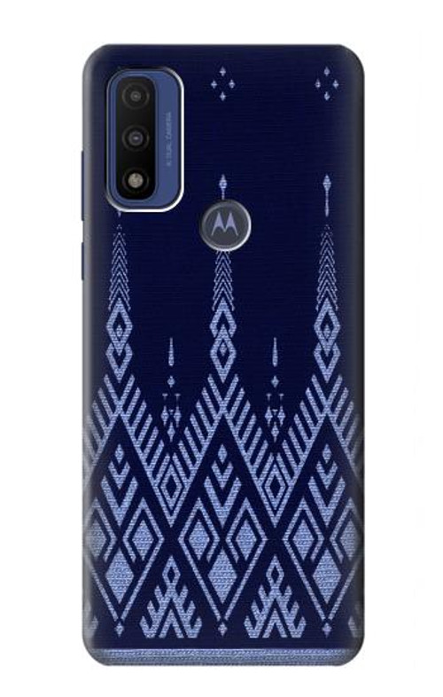 W3950 Textile Thai Blue Pattern Case Cover Custodia e Flip Case per Motorola G Pure
