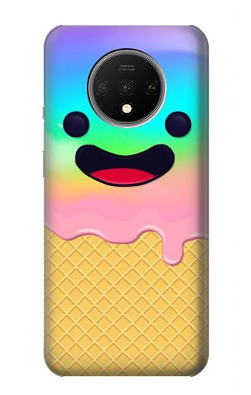 W3939 Ice Cream Cute Smile Case Cover Custodia e Flip Case per OnePlus 7T
