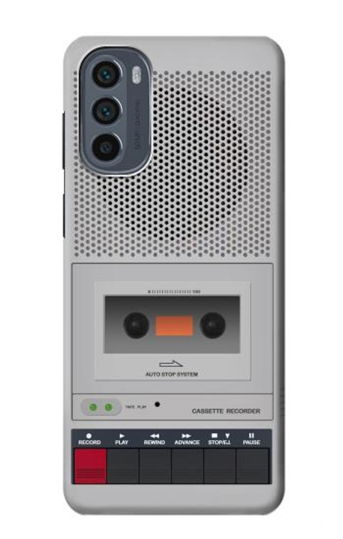 W3953 Vintage Cassette Player Graphic Case Cover Custodia e Flip Case per Motorola Moto G62 5G