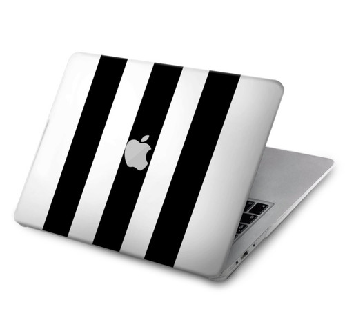 W2297 Black and White Vertical Stripes Case Cover Custodia per MacBook Air 15″ (2023,2024,2025) - A2941, A3114, A3241