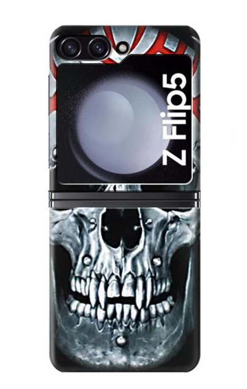 W0223 Vampire Skull Tattoo Case Cover Custodia e Flip Case per Samsung Galaxy Z Flip 5
