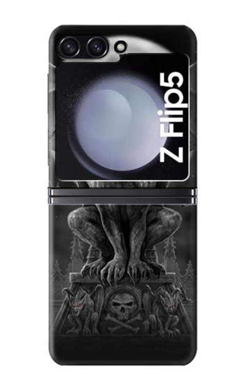 W0850 Gargoyle Devil Demon Case Cover Custodia e Flip Case per Samsung Galaxy Z Flip 5 W0850 Gargoyle Devil Demon Case Cover Custodia e Flip Case per Samsung Galaxy Z Flip 5