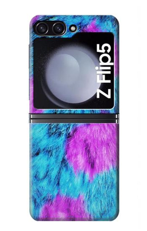 W2757 Monster Fur Skin Pattern Graphic Case Cover Custodia e Flip Case per Samsung Galaxy Z Flip 5