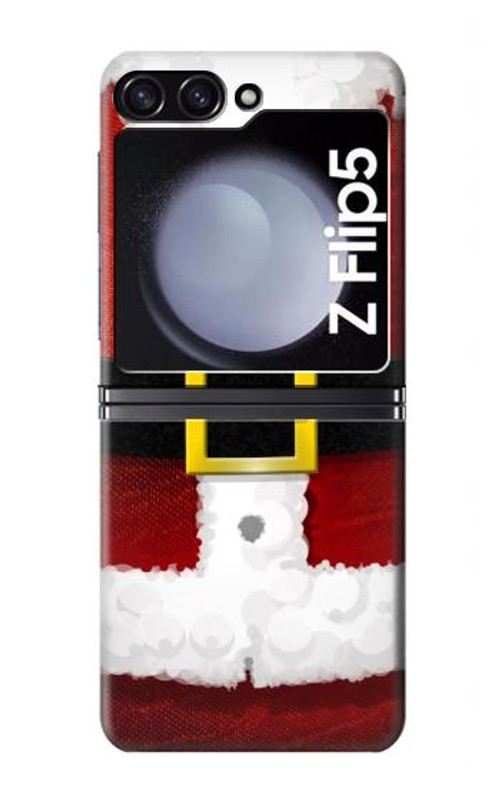 W2846 Christmas Santa Red Suit Case Cover Custodia e Flip Case per Samsung Galaxy Z Flip 5