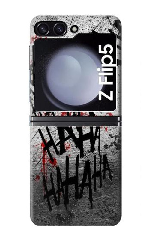 W3073 Joker Hahaha Blood Splash Case Cover Custodia e Flip Case per Samsung Galaxy Z Flip 5
