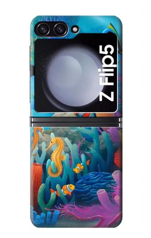 W3227 Underwater World Cartoon Case Cover Custodia e Flip Case per Samsung Galaxy Z Flip 5 W3227 Underwater World Cartoon Case Cover Custodia e Flip Case per Samsung Galaxy Z Flip 5