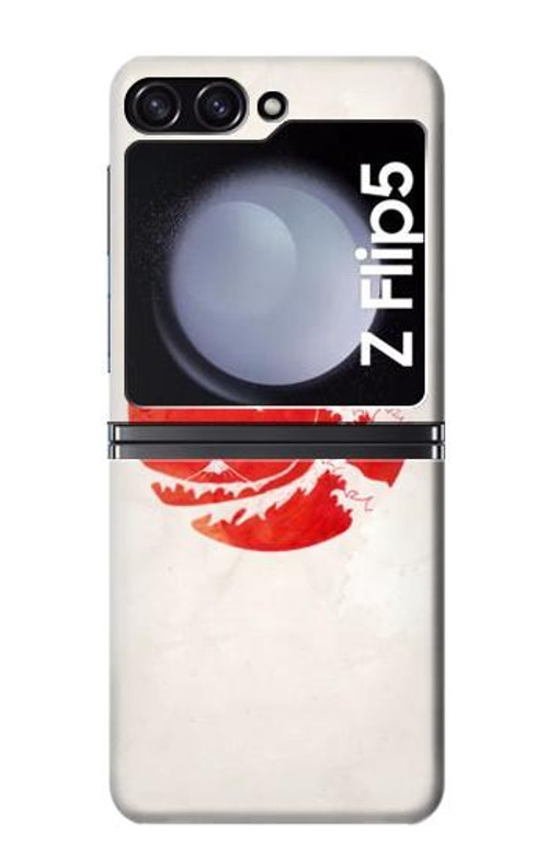 W3237 Waves Japan Flag Case Cover Custodia e Flip Case per Samsung Galaxy Z Flip 5