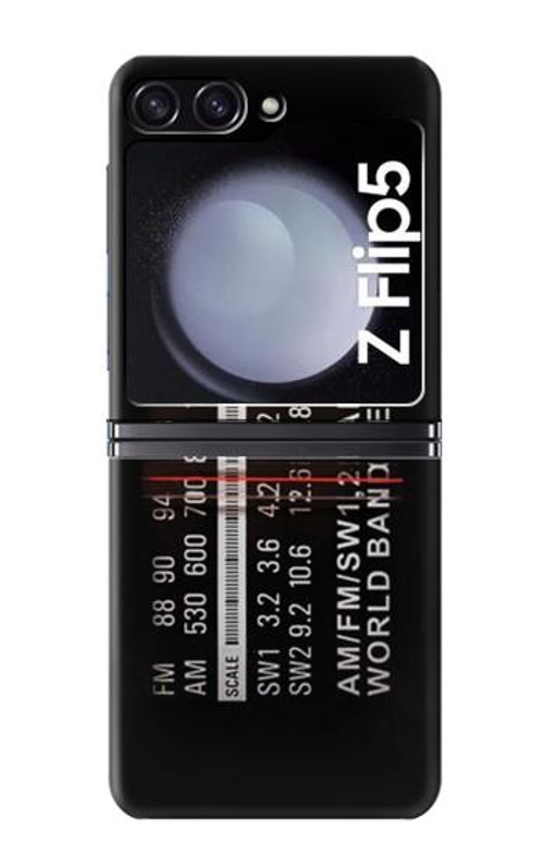 W3242 Analog Radio Tuning Case Cover Custodia e Flip Case per Samsung Galaxy Z Flip 5