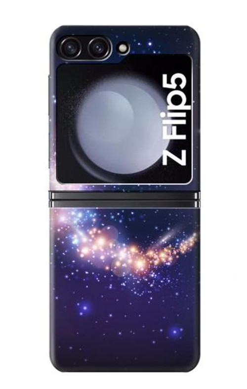 W3324 Crescent Moon Galaxy Case Cover Custodia e Flip Case per Samsung Galaxy Z Flip 5
