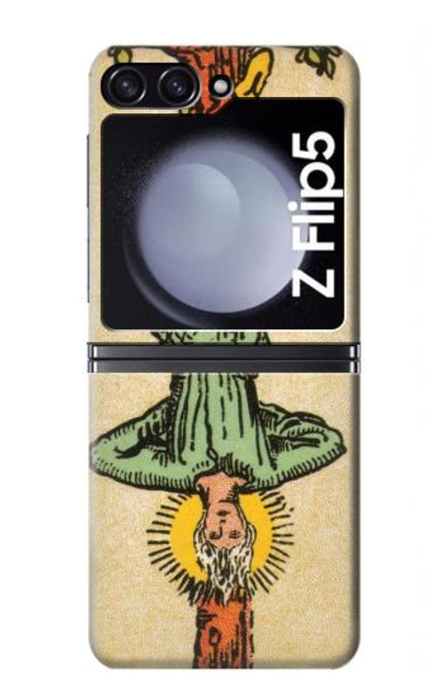 W3377 Tarot Card Hanged Man Case Cover Custodia e Flip Case per Samsung Galaxy Z Flip 5