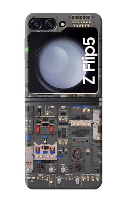 W3944 Overhead Panel Cockpit Case Cover Custodia e Flip Case per Samsung Galaxy Z Flip 5