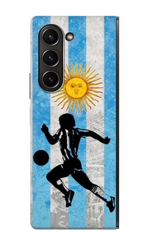W2977 Argentina Football Soccer Case Cover Custodia e Flip Case per Samsung Galaxy Z Fold 5