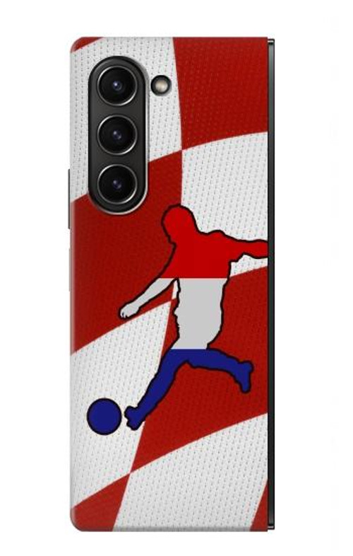 W2993 Croatia Football Soccer Case Cover Custodia e Flip Case per Samsung Galaxy Z Fold 5