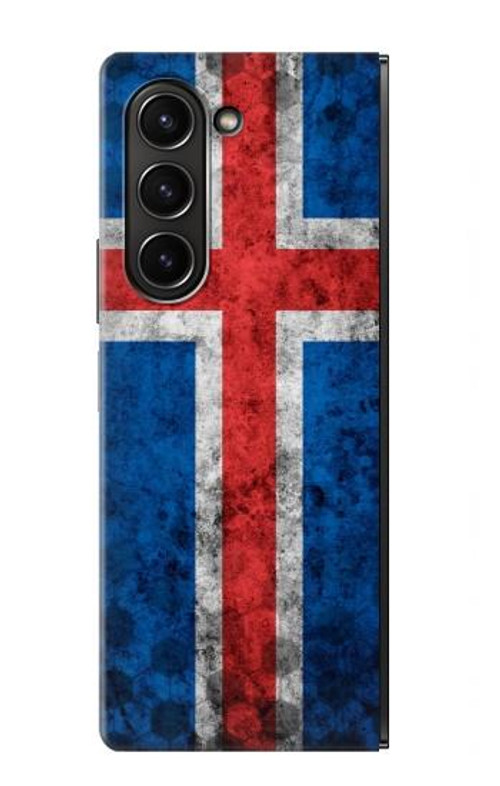 W3000 Iceland Football Soccer Case Cover Custodia e Flip Case per Samsung Galaxy Z Fold 5