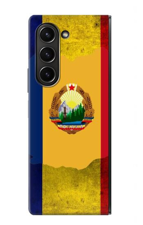 W3021 Romania Flag Case Cover Custodia e Flip Case per Samsung Galaxy Z Fold 5