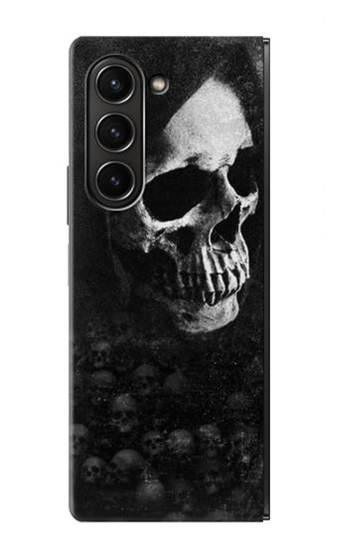 W3333 Death Skull Grim Reaper Case Cover Custodia e Flip Case per Samsung Galaxy Z Fold 5