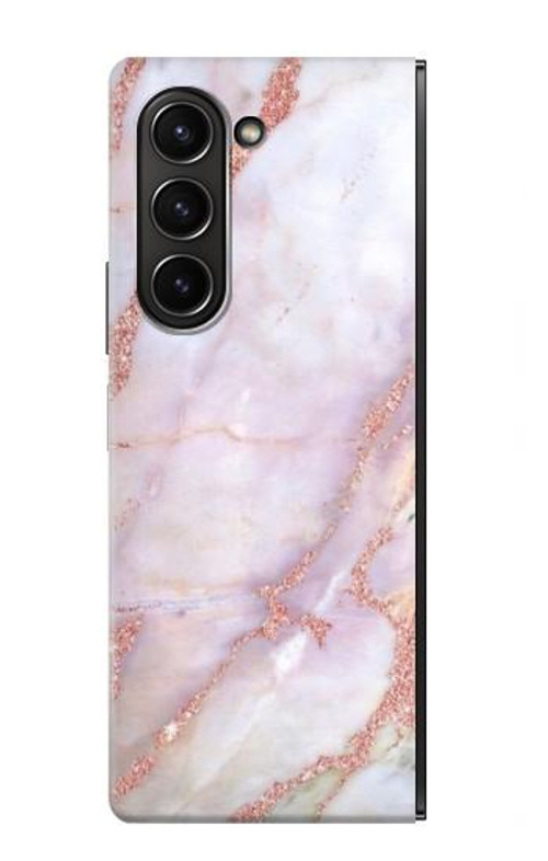 W3482 Soft Pink Marble Graphic Print Case Cover Custodia e Flip Case per Samsung Galaxy Z Fold 5
