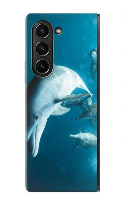 W3878 Dolphin Case Cover Custodia e Flip Case per Samsung Galaxy Z Fold 5