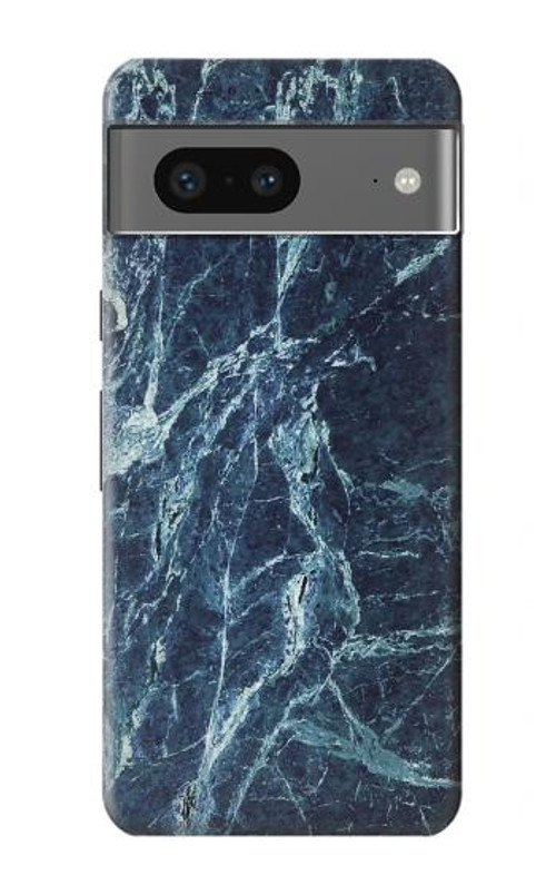 W2799 Light Blue Marble Stone Graphic Printed Case Cover Custodia e Flip Case per Google Pixel 7a