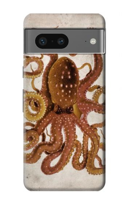 W2801 Vintage Octopus Case Cover Custodia e Flip Case per Google Pixel 7a