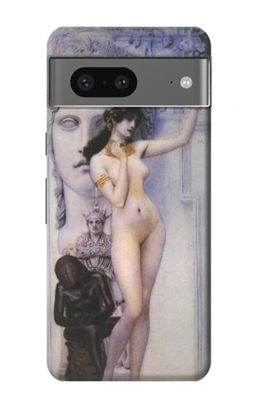 W3353 Gustav Klimt Allegory of Sculpture Case Cover Custodia e Flip Case per Google Pixel 7a W3353 Gustav Klimt Allegory of Sculpture Case Cover Custodia e Flip Case per Google Pixel 7a