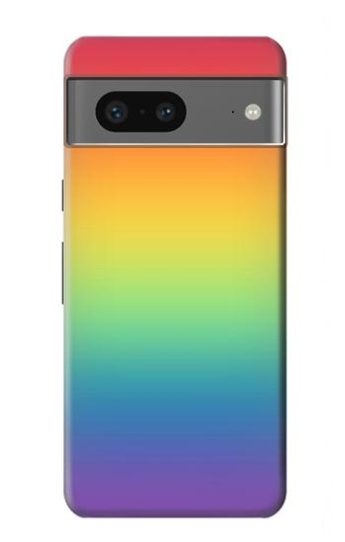 W3698 LGBT Gradient Pride Flag Case Cover Custodia e Flip Case per Google Pixel 7a