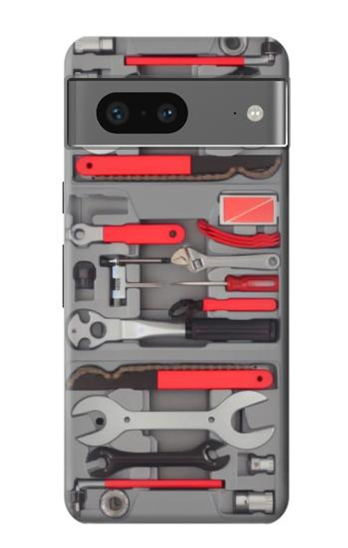 W3921 Bike Repair Tool Graphic Paint Case Cover Custodia e Flip Case per Google Pixel 7a