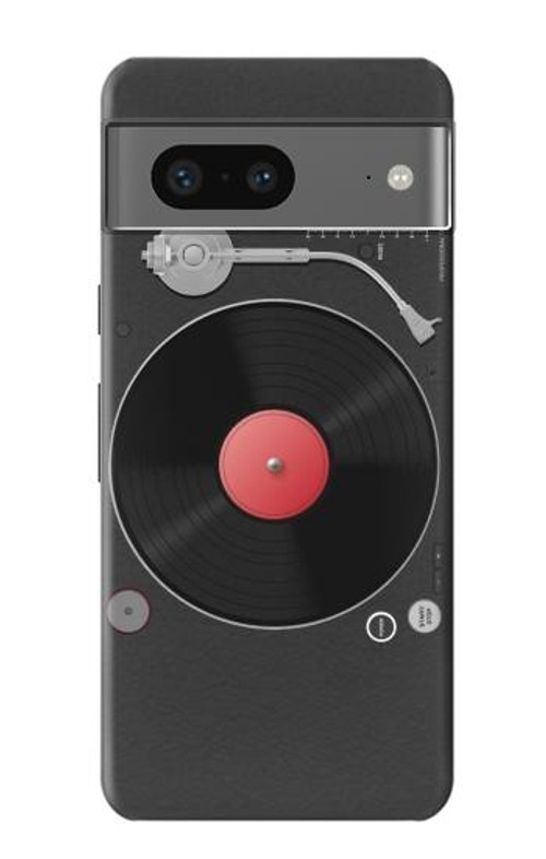 W3952 Turntable Vinyl Record Player Graphic Case Cover Custodia e Flip Case per Google Pixel 7a