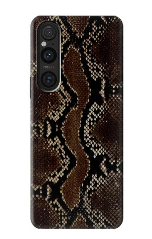 W0553 Snake Skin Case Cover Custodia e Flip Case per Sony Xperia 1 V