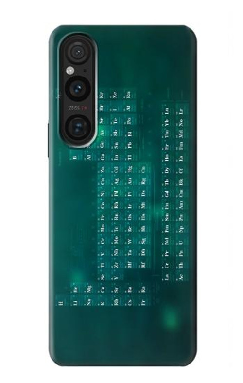 W0846 Chemistry Periodic Table Case Cover Custodia e Flip Case per Sony Xperia 1 V
