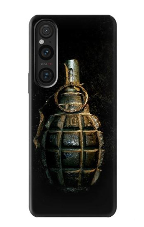 W0881 Hand Grenade Case Cover Custodia e Flip Case per Sony Xperia 1 V