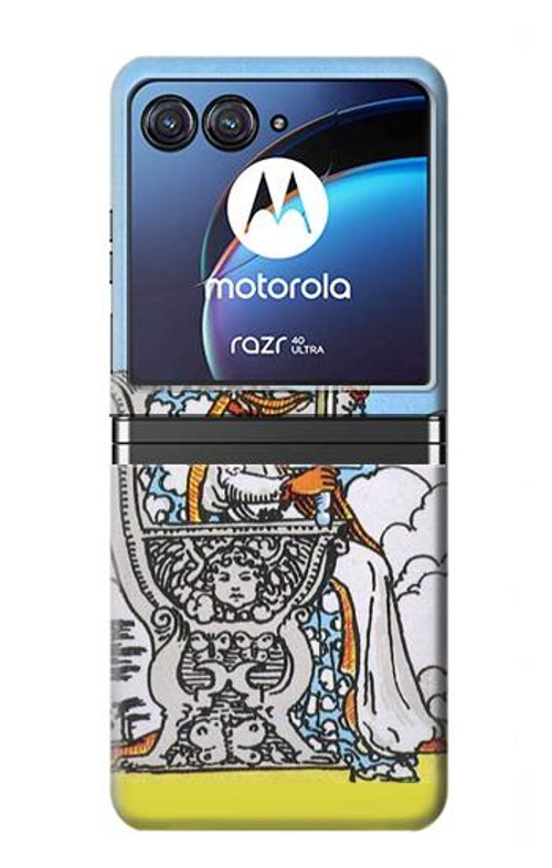 W3068 Tarot Card Queen of Swords Case Cover Custodia e Flip Case per Motorola Razr 40 Ultra