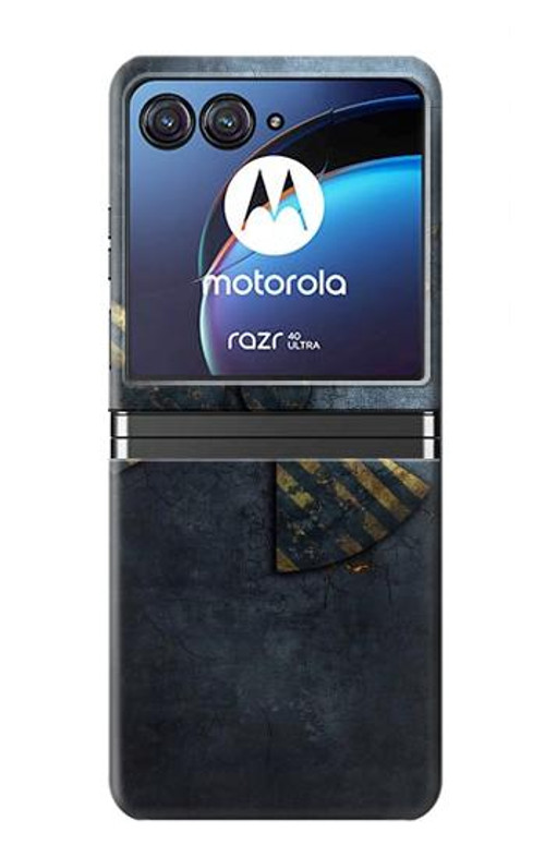 W3438 Danger Radioactive Case Cover Custodia e Flip Case per Motorola Razr 40 Ultra